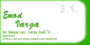 emod varga business card